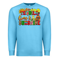 Ocean Blue tequila lime and sunshine Premium Sweatshirt - LillyAllenDesigns