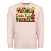 Pale Pink tequila lime and sunshine Premium Sweatshirt - LillyAllenDesigns