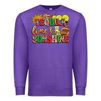 Purple tequila lime and sunshine Premium Sweatshirt - LillyAllenDesigns