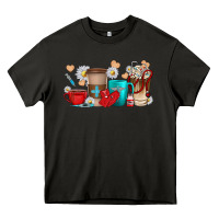 Asphalt Nurse coffee cups Heavy Core Tee - texasbilliewilder