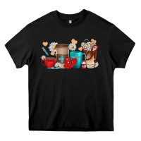 Black Nurse coffee cups Heavy Core Tee - texasbilliewilder