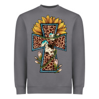 Storm leopard cross  sunflower Heavyweight Sweatshirt - JahusDesignShop