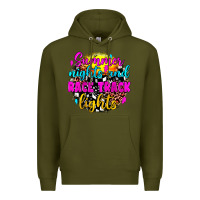 Army Green summer nights and race track lights Premium Hoodie - JahusDesignShop