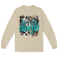 Mushroom born  raised country Long Sleeve Tee - NancyCooperArtShop