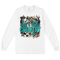 White born  raised country Long Sleeve Tee - NancyCooperArtShop