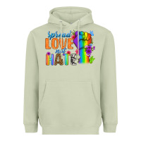 Matcha Spread Love Not Hate Heavyweight Hoodie - BundleAndBundleShop