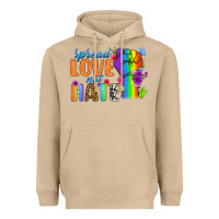Mushroom Spread Love Not Hate Heavyweight Hoodie - BundleAndBundleShop