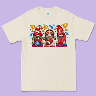 Premium Tee football gnome with element