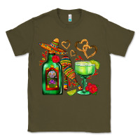 Army Green mexican tequila margarita and maracas Classic Tee - AdoDesignShop