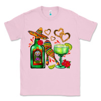 Bubblegum Pink mexican tequila margarita and maracas Classic Tee - AdoDesignShop