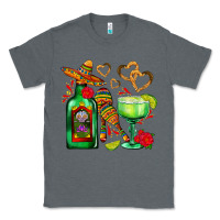 Charcoal Heather mexican tequila margarita and maracas Classic Tee - AdoDesignShop