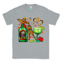 Heather Grey mexican tequila margarita and maracas Classic Tee - AdoDesignShop