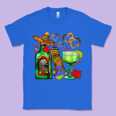 Mexican Tequila Margarita And Maracas Classic Tee Designed By Adodesignshop