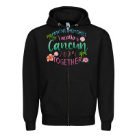 Black making memories vacation cancun 2024 together Zipper Hoodie - MaliasSmallBusiness