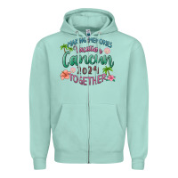Seafoam making memories vacation cancun 2024 together Zipper Hoodie - MaliasSmallBusiness