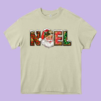 Western Noel Santa Claus Heavy Core Tee Designed By Ranaportraitstore