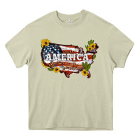 Mossy usa map Heavy Core Tee - Artiststas