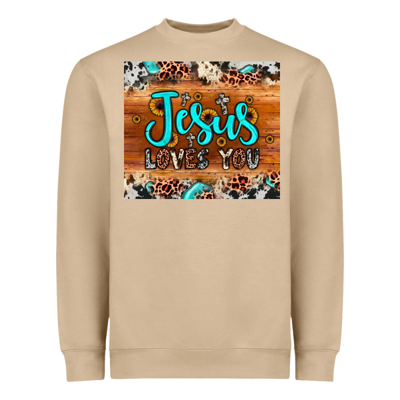 Jesus Loves You Heavyweight Sweatshirt by JahusDesignShop | Teevron