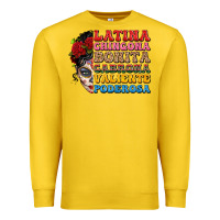 Lemon mexican sugar skull latina chingona bonita Premium Sweatshirt - LillyAllenDesigns
