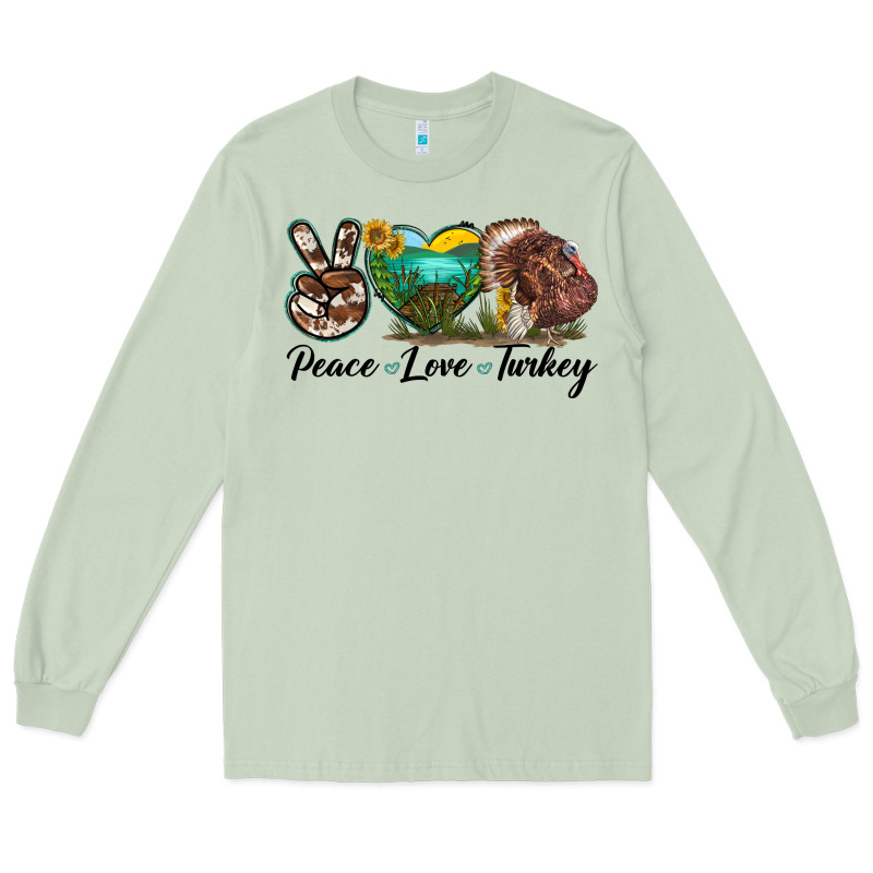 Peace Love Turkey Long Sleeve Tee by LillyAllenDesigns | Teevron