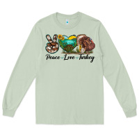 Matcha peace love turkey Long Sleeve Tee - LillyAllenDesigns