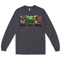 Smoke peace love turkey Long Sleeve Tee - LillyAllenDesigns