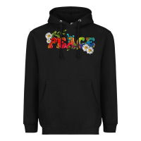 Black Lgbtq Peace With Daisy Heavyweight Hoodie - BundleAndBundleShop