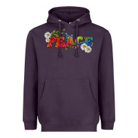 Plum Lgbtq Peace With Daisy Heavyweight Hoodie - BundleAndBundleShop