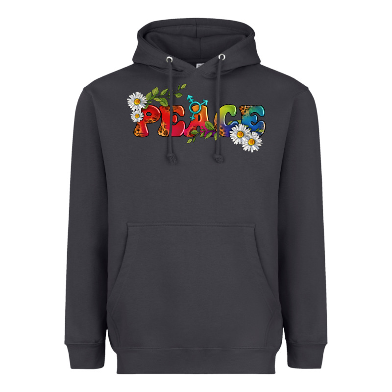 Lgbtq Peace With Daisy Heavyweight Hoodie by BundleAndBundleShop | Teevron