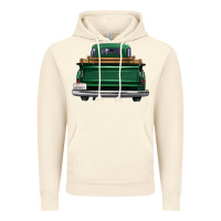 Vintage Artic western green truck back view Vintage Hoodie - FaDigitalArtStudio