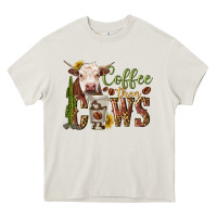 Cream coffee then cows Heavy Core Tee - texasbilliewilder