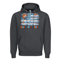 Smoke fishing lure flag keepin' it reel Zipper Hoodie - MaliasSmallBusiness