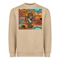 Mushroom leopard cross sunflower Heavyweight Sweatshirt - JahusDesignShop