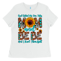 White god gifted me two titles mom and bebe  and i rock Ladies Tee - JahusDesignShop