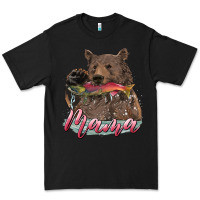 Black Mother's Day Mama Bear Hunting Fish Premium Tee - RanaPortraitStore