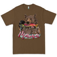 Cacao Mother's Day Mama Bear Hunting Fish Premium Tee - RanaPortraitStore
