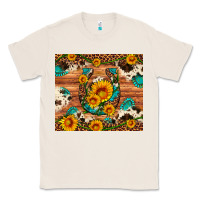 Natural sunflower gemstone leopard cowhide horseshoe Classic Tee - Artiststas