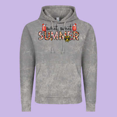 Sweet Sweet Summer Vintage Hoodie Designed By Cowhidedigitalart