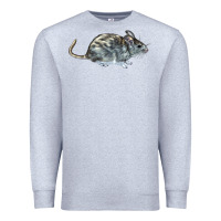 Heather Grey packrat aka, woodrat Premium Sweatshirt - LillyAllenDesigns