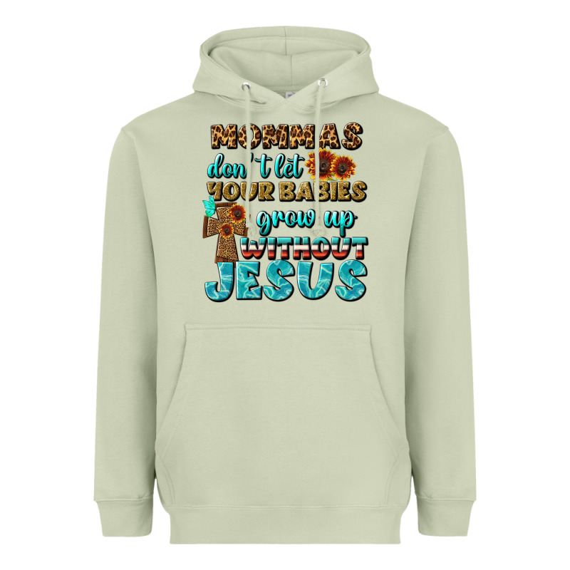 Mommas Don't Let Your Babies Grow  Up Without Jesus Heavyweight Hoodie by BundleAndBundleShop | Teevron