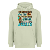 Matcha Mommas Don't Let Your Babies Grow  Up Without Jesus Heavyweight Hoodie - BundleAndBundleShop