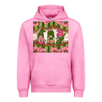 Fuchsia Pink cactus gnomies Urban Hoodie - TumblerDesignByShophia