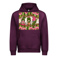 Mauve Wine cactus gnomies Urban Hoodie - TumblerDesignByShophia