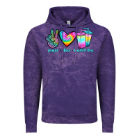 Cloud Purple peace love loaded tea Vintage Hoodie - JahusDesignShop