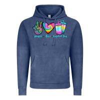 Vintage Denim peace love loaded tea Vintage Hoodie - JahusDesignShop