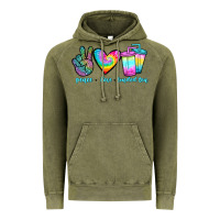 Vintage Olive peace love loaded tea Vintage Hoodie - JahusDesignShop