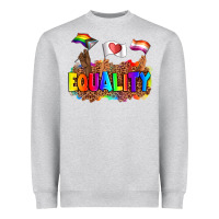 Heather Grey equality pride flags Heavyweight Sweatshirt - AdoDesignShop