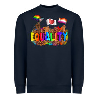 Navy equality pride flags Heavyweight Sweatshirt - AdoDesignShop