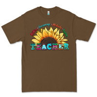 Cacao teacher sunflower listen encourage motivate inspir Premium Tee - Zillion Design Studio
