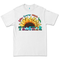 White teacher sunflower listen encourage motivate inspir Premium Tee - Zillion Design Studio